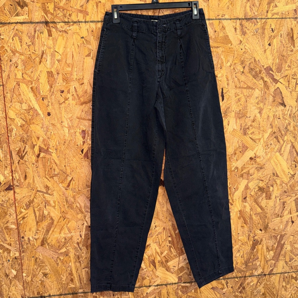 Vintage Georges Marciano for Guess Black Pleated Tapered Pants 29 Made in USA
